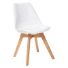 REMISE allant jusqu. Castorama Chaise Baya Blanc Et Bois 5