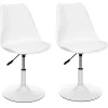 mode pas chere Castorama Lot De 2 Chaises De Table Réglable Aiko Blanc 7