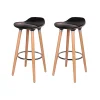 Castorama Lot De 2 Tabourets De Bar Cooke & Lewis Shira Noir Livraison gratuite 5