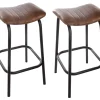 boutique Castorama Lot De 2 Tabourets De Bar Nils Marron 5