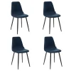 Castorama Lot De 4 Chaises De Table Tyka Bleu Nuit shopping pas cher 5